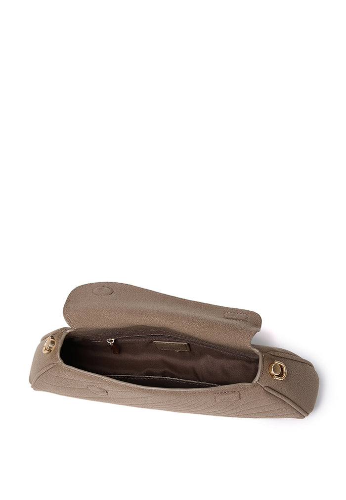 Hattie Flap Shoulder Bag (Taupe)