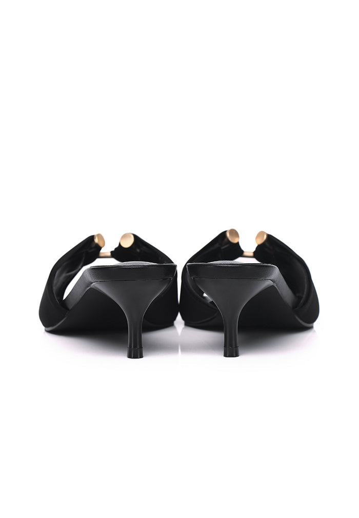 Hazeera Buckle Heels (Black)