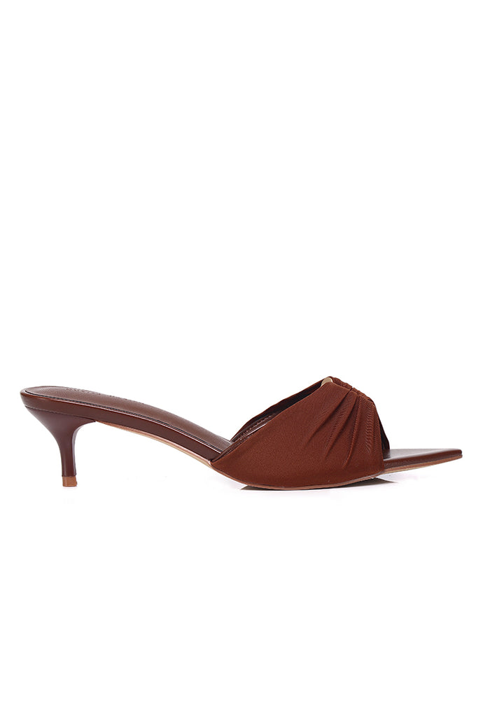 Hazeera Buckle Heels (Brown)