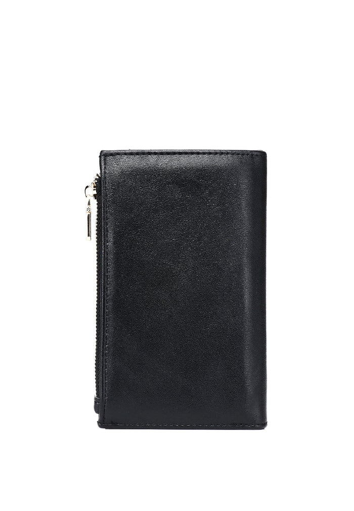 Heya Top-Zip Short Wallet (Black)