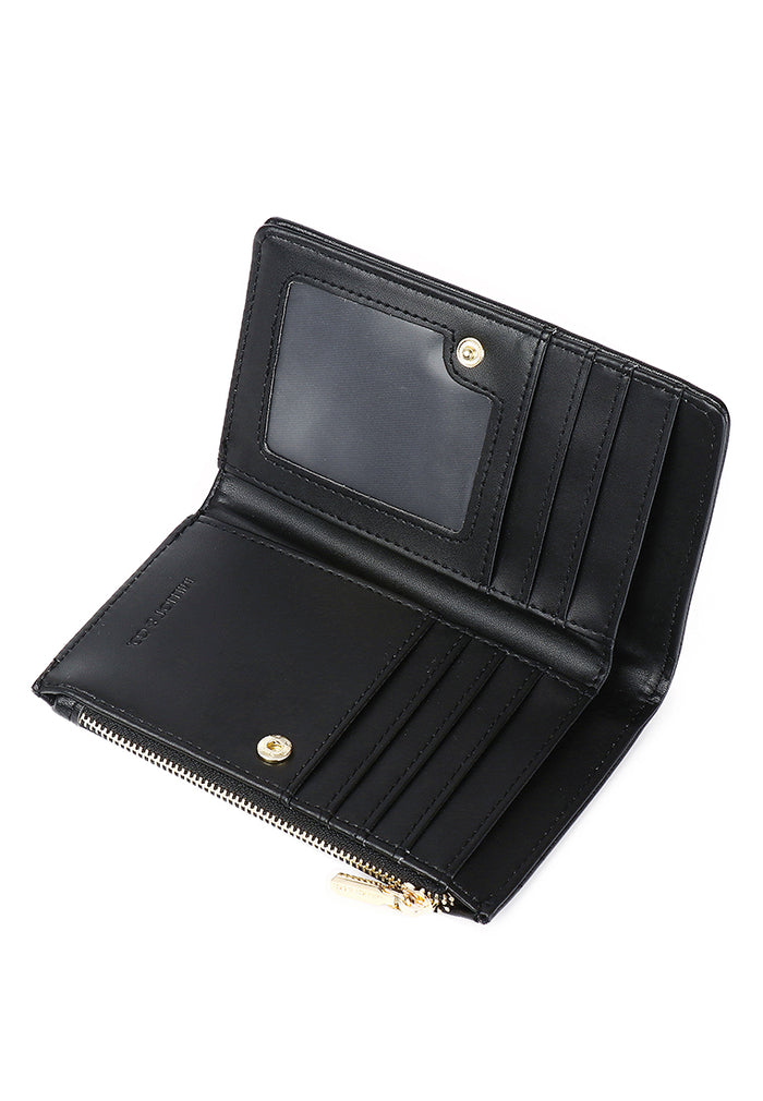 Heya Top-Zip Short Wallet (Black)