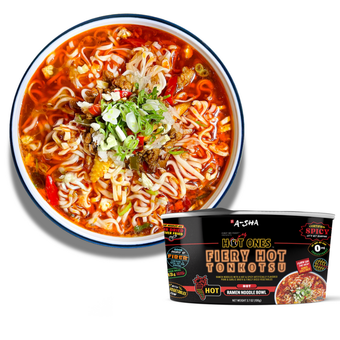 A-Sha x Hot Ones Fiery Hot Tonkotsu Noodles - Easy Noodle Night Favorite
