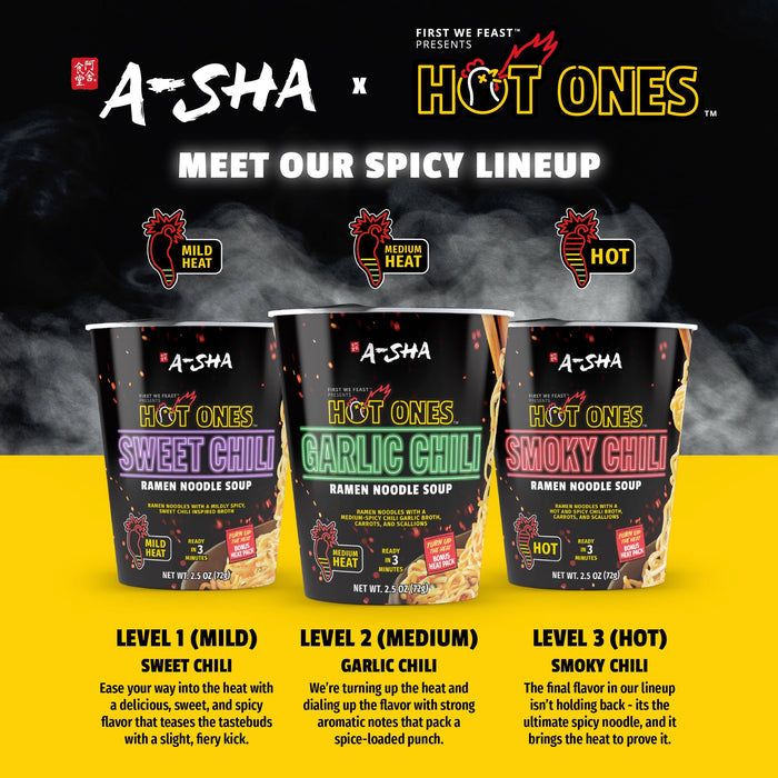 A-Sha x Hot Ones Garlic Chili Noodles - Easy Noodle Night Favorite