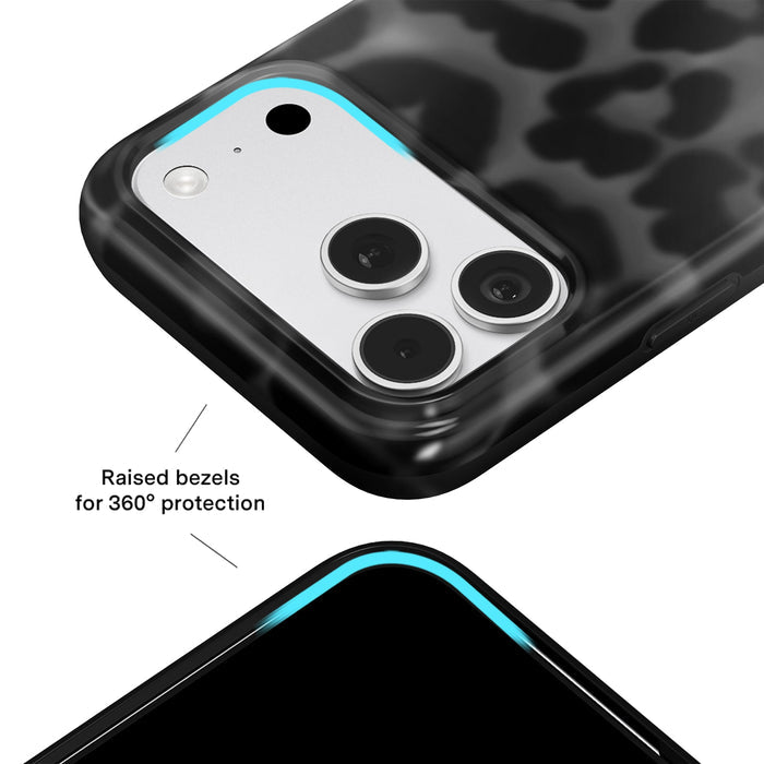 It Girl Black Leopard iPhone Case – Aesthetic Shockproof Phone Cover