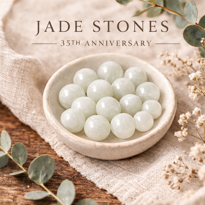 Jade 35th Anniversary Necklace | 35th Wedding Anniversary | Personalised Two Peas in a Pod | 35th Anniversary Gift for Wife