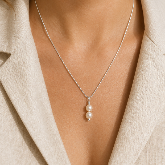 Jade Necklace | Sterling Silver or 14K Gold Filled | 1, 2 or 3 Jade Stones | 35th Anniversary Necklace