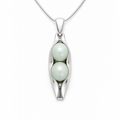 Jade Two Peas in a Pod Necklace | Personalised Gift