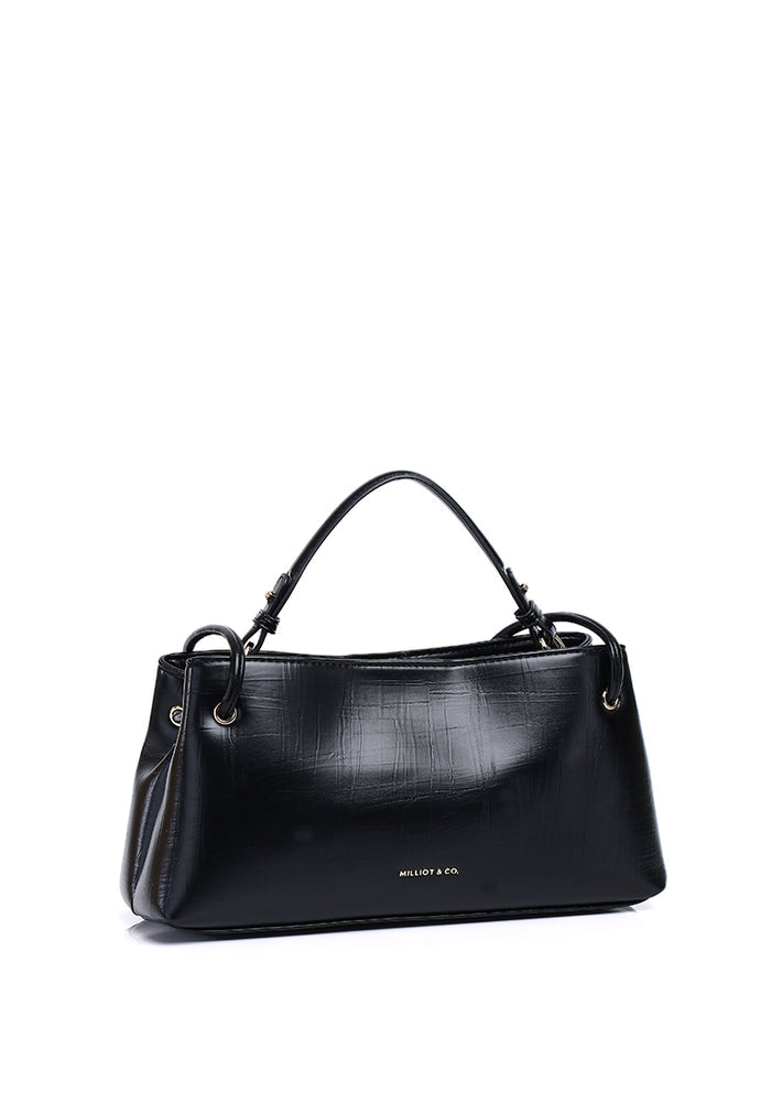 Josie Top Handle Bag with Sling (Black)