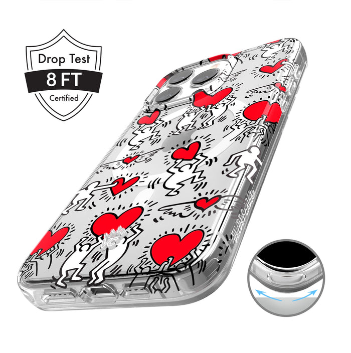 Keith Haring Heart-ist iPhone Case – Stylish Slim Phone Cover