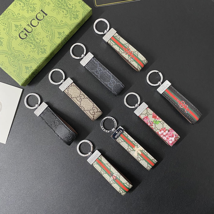 Leather  Key Holder Bag Charm