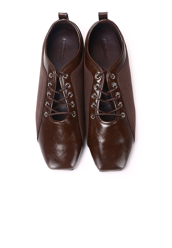 Lelli Two-Tone Ballet Sneakers (Espresso)