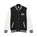 Letterman Jacket — Retro "On Air" Radio Varsity Jacket (Red & White)