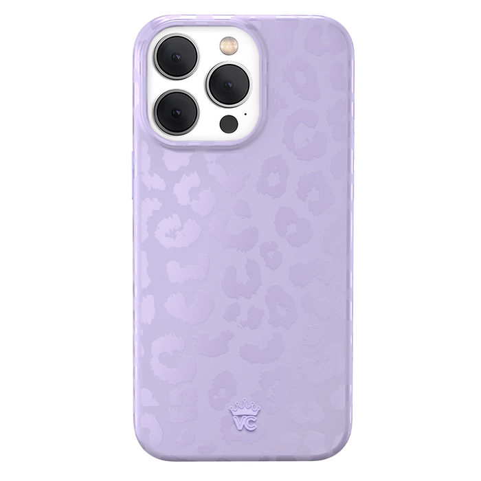 Lilac Leopard iPhone Case – Trendy Protective Phone Cover