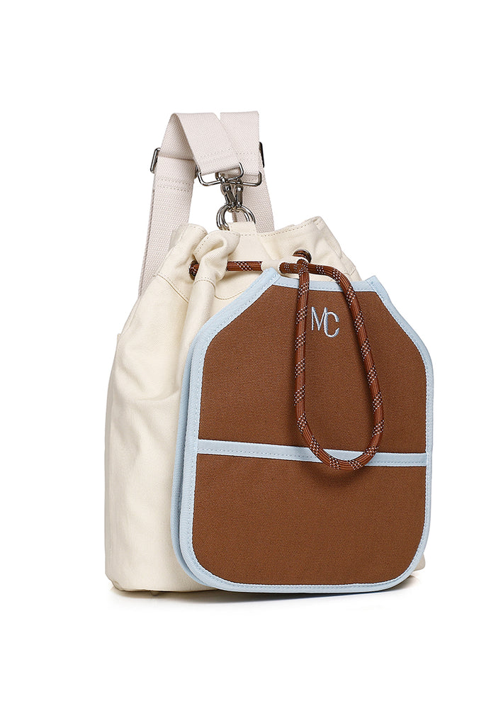 Loopa PlayShift Pickleball Bag ¨C Bucket Style Paddle Bag (Brown)