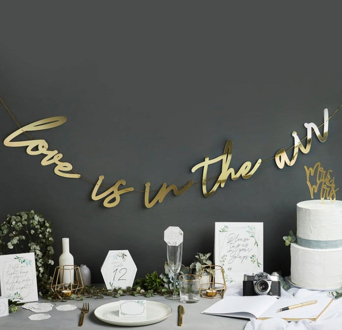 Patisserie Valerie's handmade Love Is In The Air Banner cake delivery