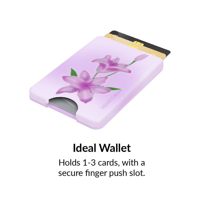 Love Spell Lily Floral MagSafe Wallet – Magnetic Card Holder for iPhone
