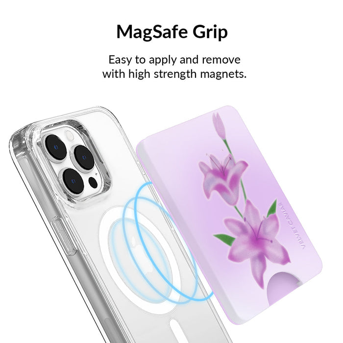 Love Spell Lily Floral MagSafe Wallet – Magnetic Card Holder for iPhone