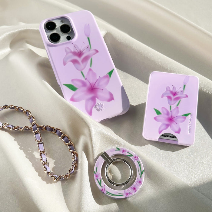 Love Spell Lily Floral MagSafe Wallet – Magnetic Card Holder for iPhone