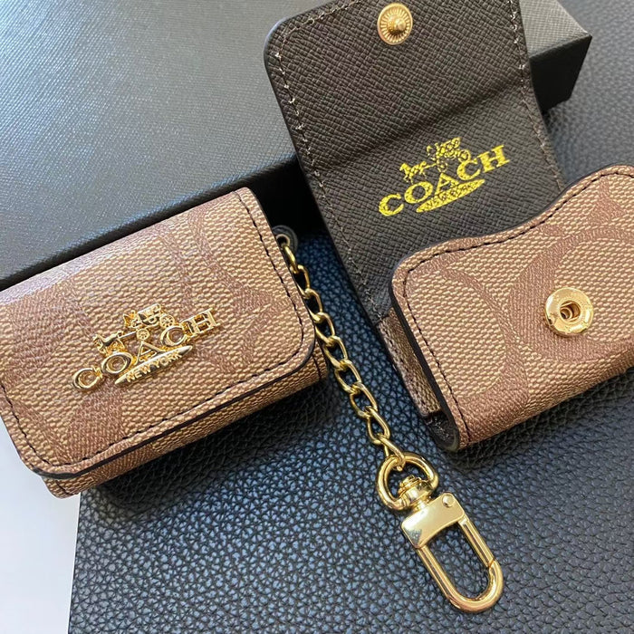 Luxury AirPods Cases – Stylish Monogram with Chain