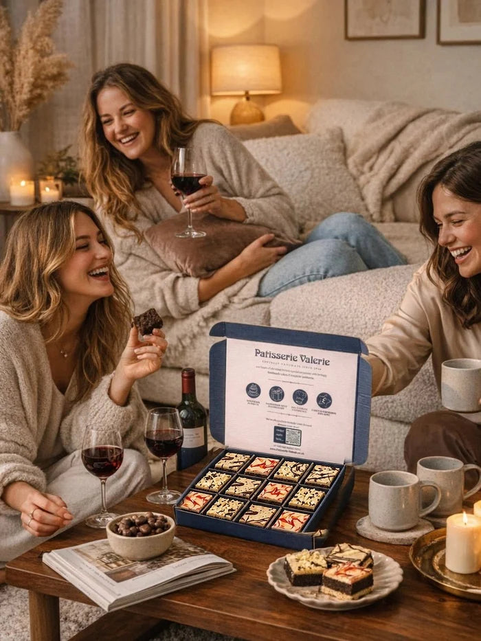 Patisserie Valerie's handmade Luxury Brownie Selection Box cake delivery
