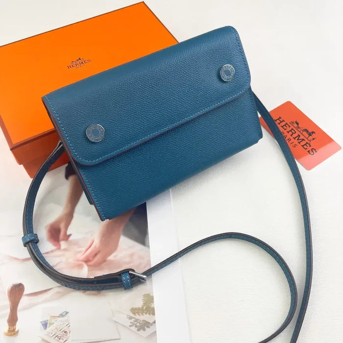 Luxury Crossbody Snap Bag