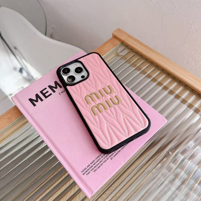 Luxury Inspired Quilted Soft Phone Case