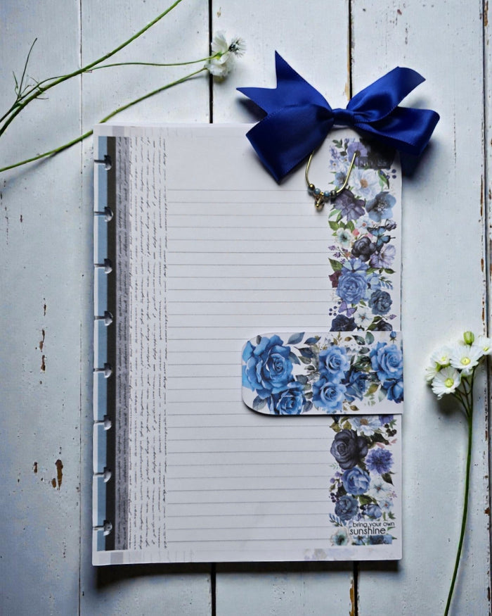Magnetic Bookmark | Set of 2 | Azure Blooms