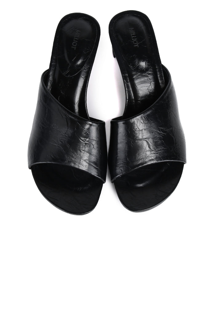 Marcela Heeled Sandals (Black)