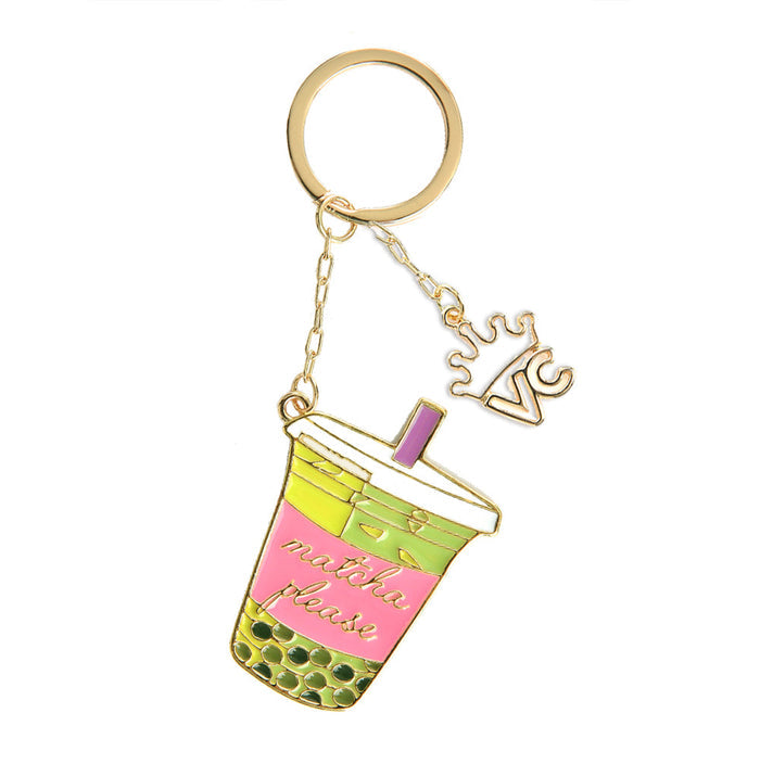 Matcha Keychain – Cute Bag Charm Accessory