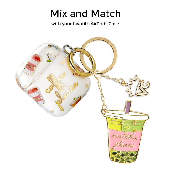 Matcha Keychain – Cute Bag Charm Accessory
