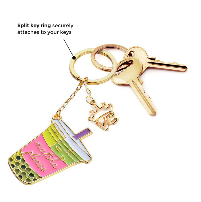 Matcha Keychain – Cute Bag Charm Accessory