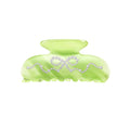 Matcha Swirl Crystal Bow Hair Clip – Aesthetic Hair Accessory