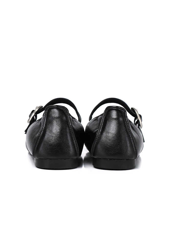 Maura Mary Jane Ballerina Flats (Black)