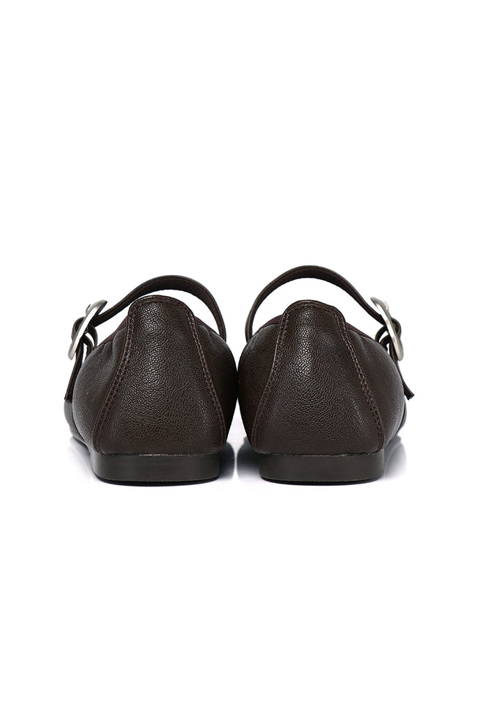Maura Mary Jane Ballerina Flats (Espresso)