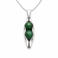May Birthstone | Malaysian Jade | Two Peas In A Pod Necklace | Personalised Gift