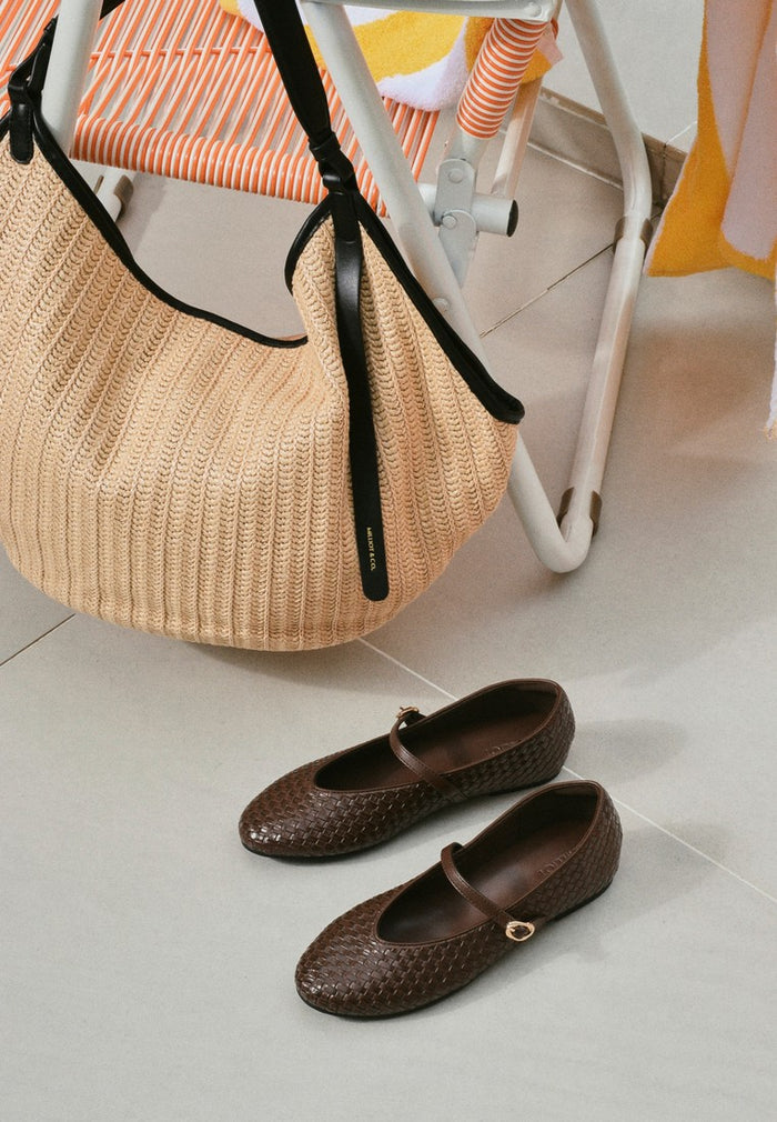 Maya Braided Mary Janes Flats & Ballerina (Espresso)