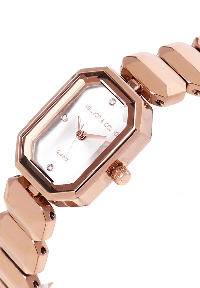 Maya Stainless Steel Bracelet Watch (Rose Gold)