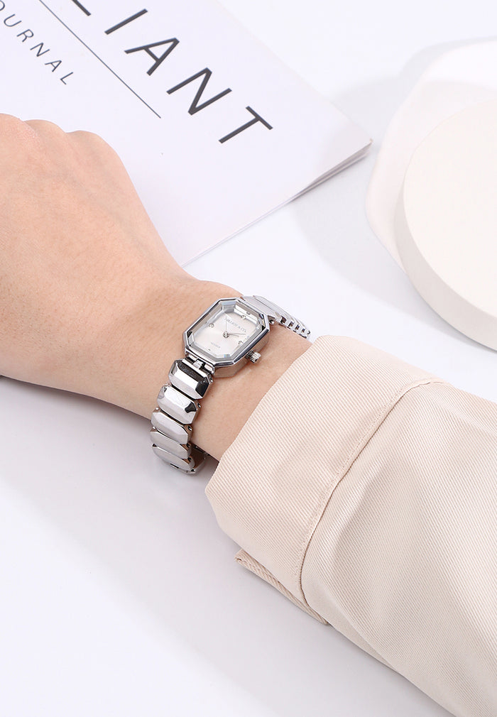 Maya Stainless Steel Bracelet Watch (Silver)