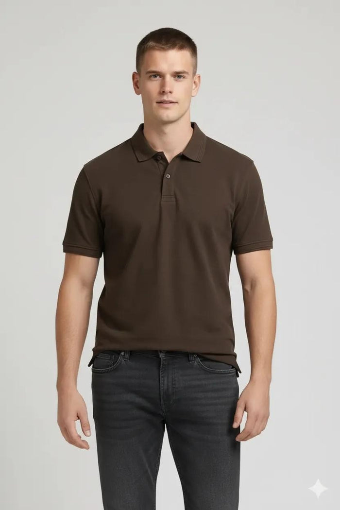 Men After Dark Polo Collar T-shirt