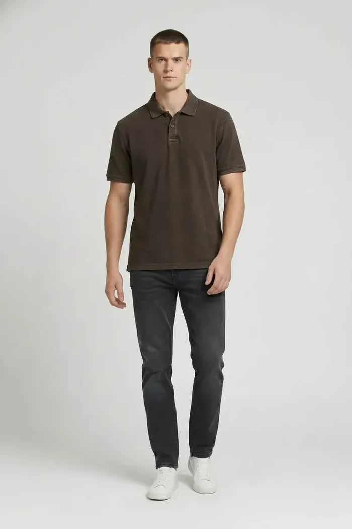 Men After Dark Polo Collar T-shirt