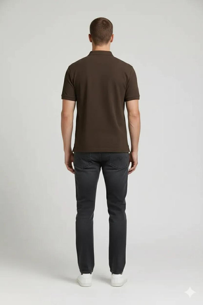 Men After Dark Polo Collar T-shirt