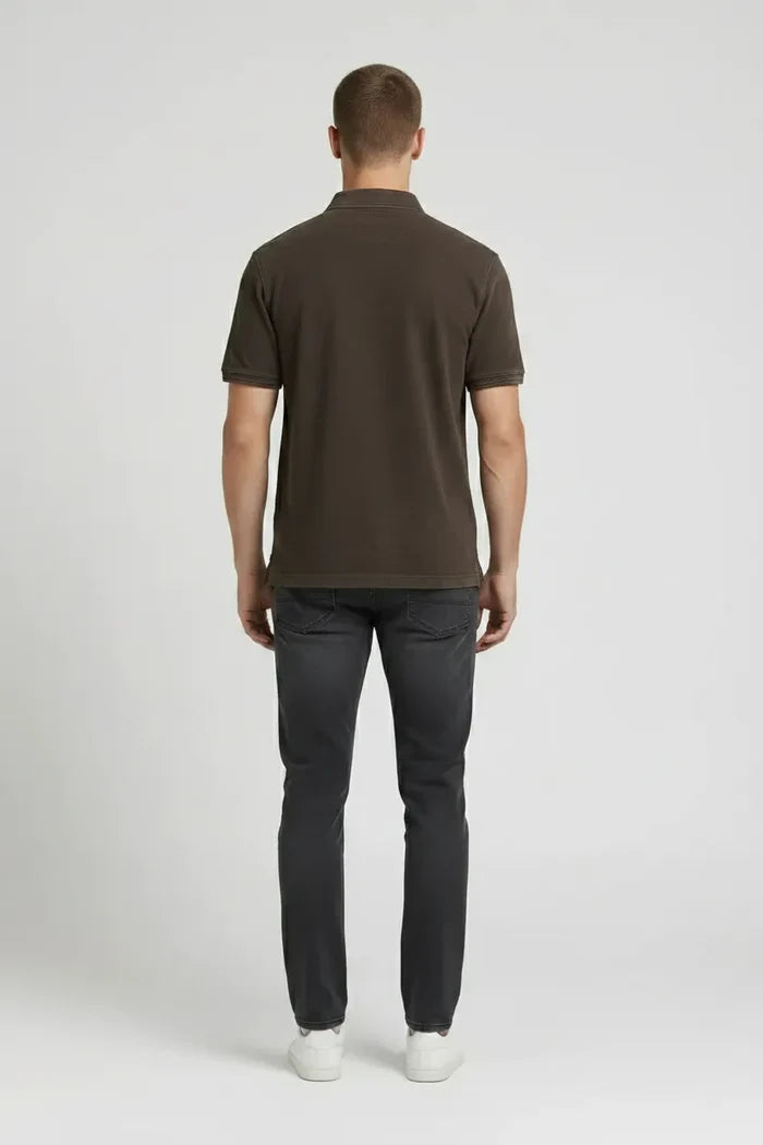 Men After Dark Polo Collar T-shirt