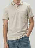 Men Arctic Wolf Polo Collar Solid T-shirt