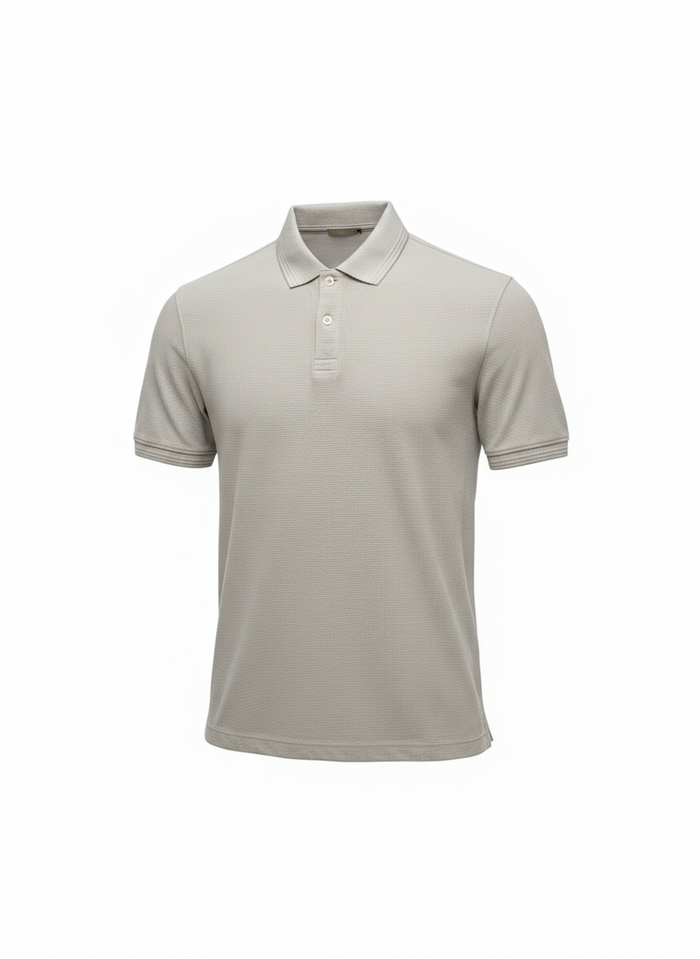 Men Arctic Wolf Polo Collar T-shirt