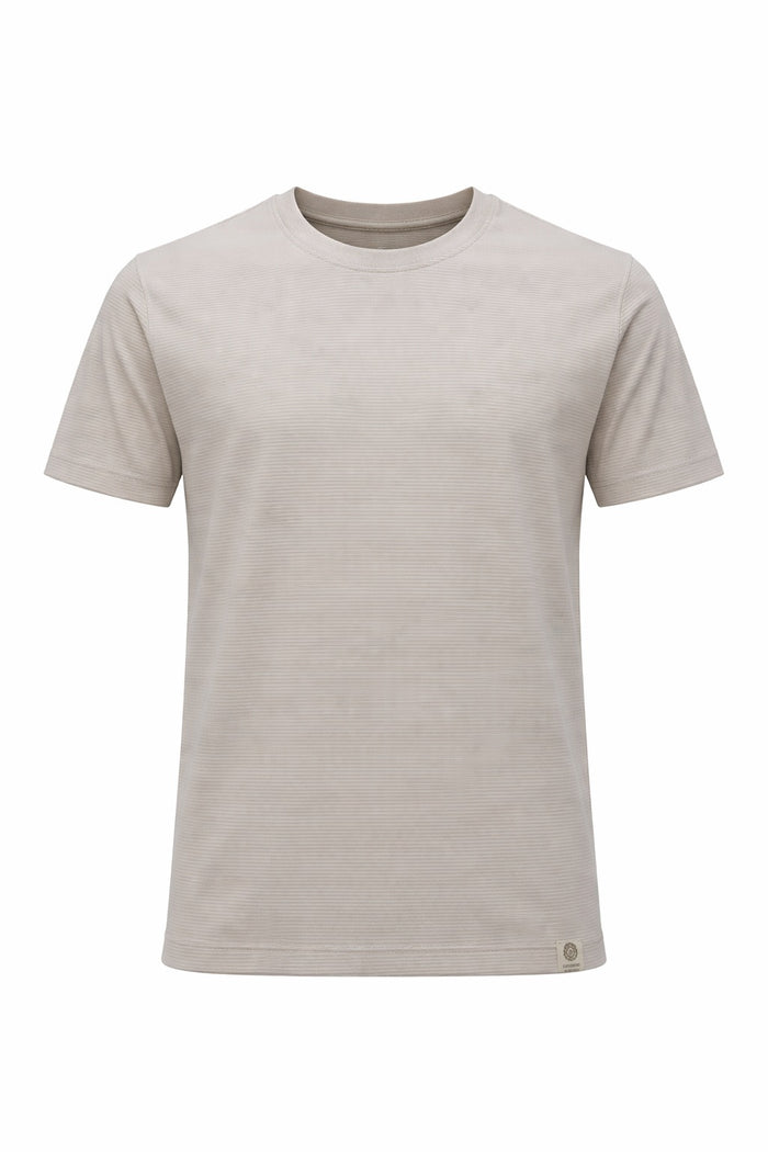 Men Arctic Wolf Solid Round  Neck T-Shirt