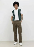 Men Army Solid Trousers