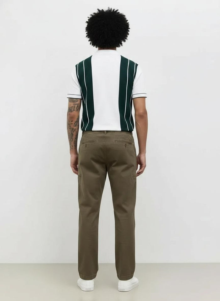 Men Army Solid Trousers