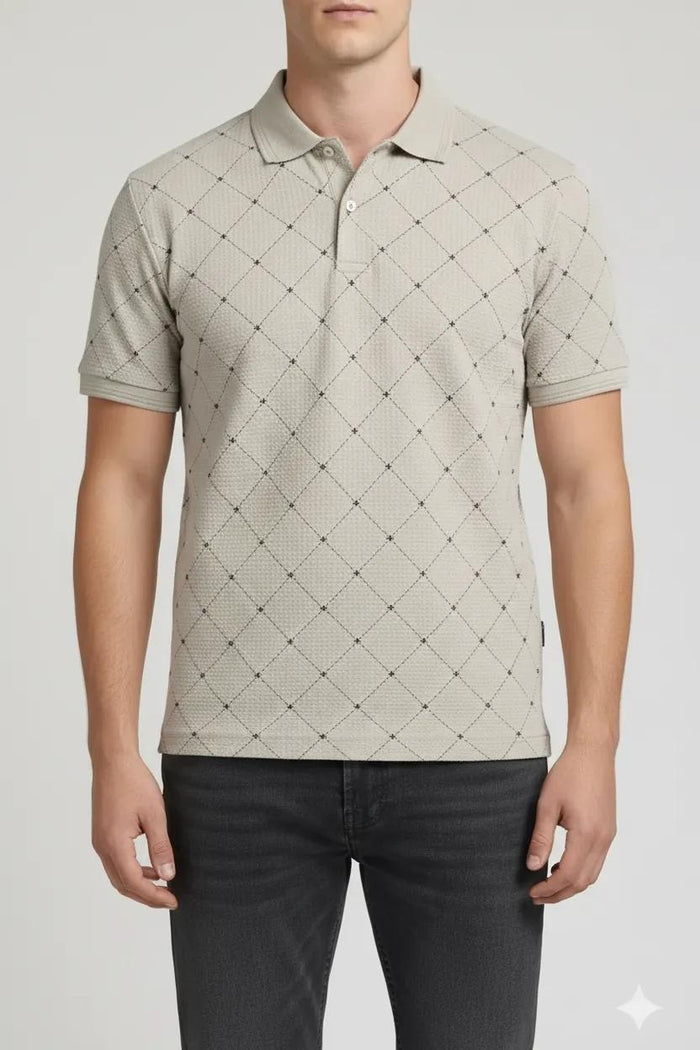 Men Arona Polo Collar T-shirt