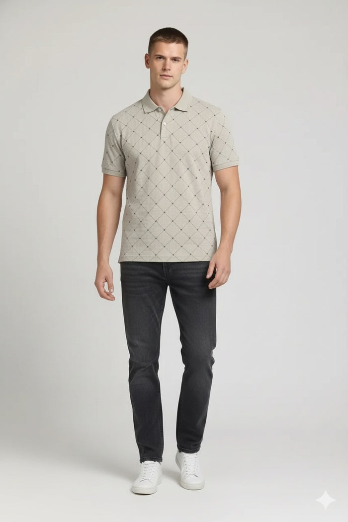 Men Arona Polo Collar T-shirt