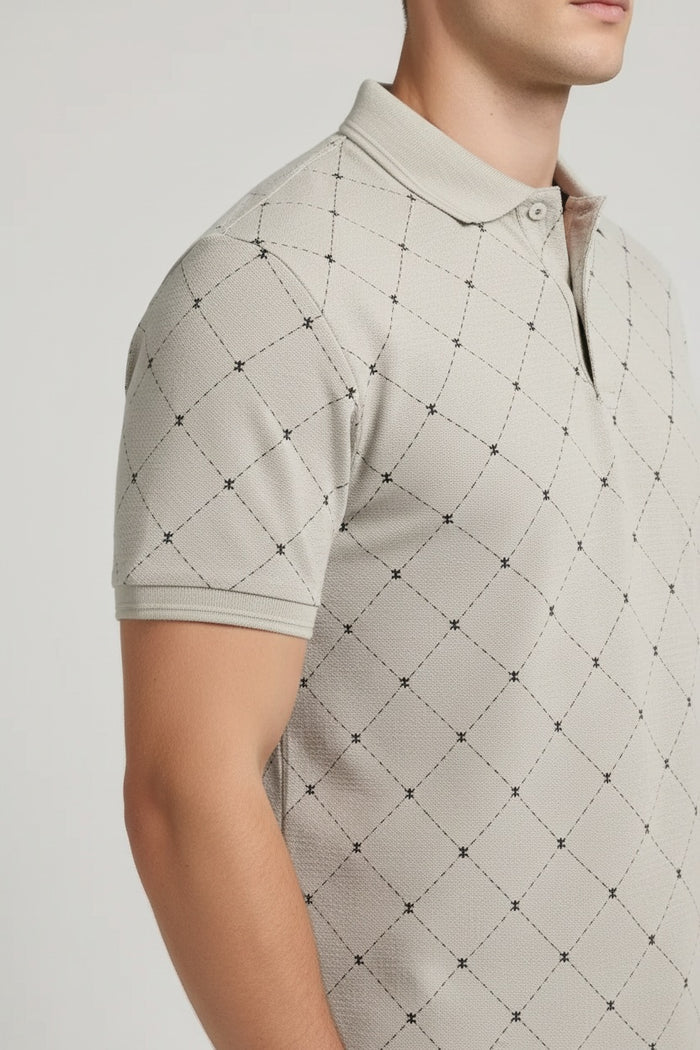 Men Arona Polo Collar T-shirt